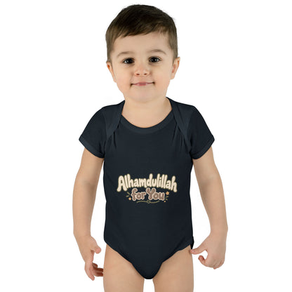 “Alhamdulillah for You” Baby Bodysuit — Newborn Islamic Celebration Onesie