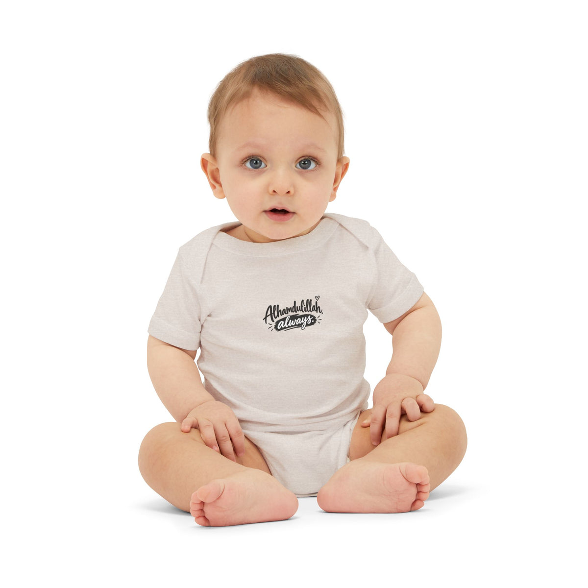Infant Onesie — "Alhamdulillah, Always" Script Baby Bodysuit
