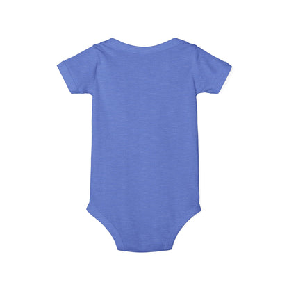Infant One-Piece Bodysuit with Red Heart — Cute Baby Valentine or Everyday Gift