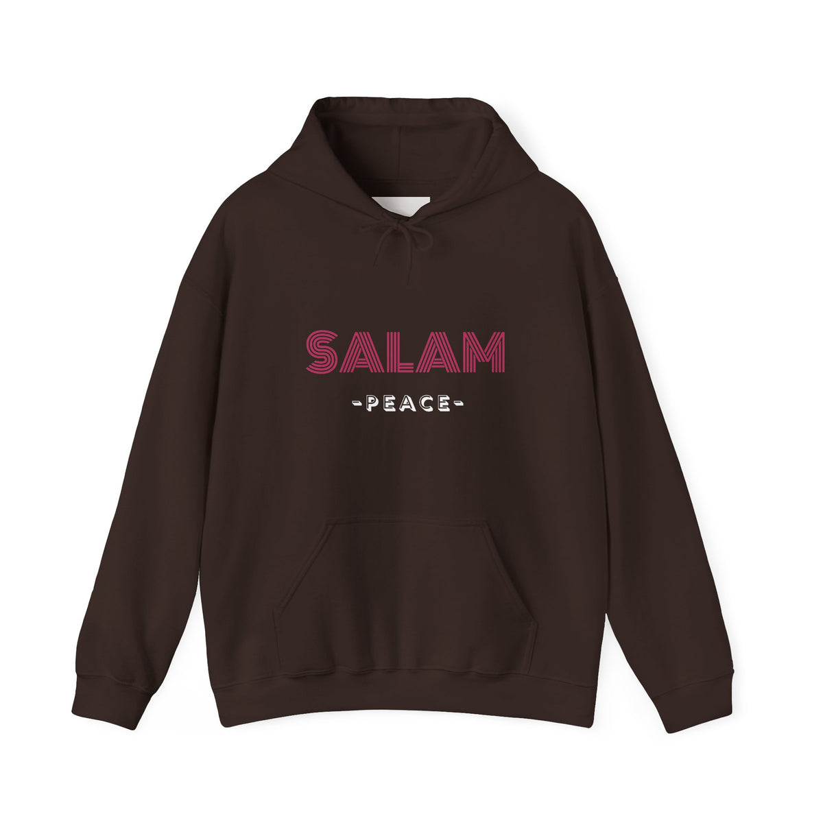 Salam Peace Hoodie — 'SALAM' Typography Peaceful Message Sweatshirt