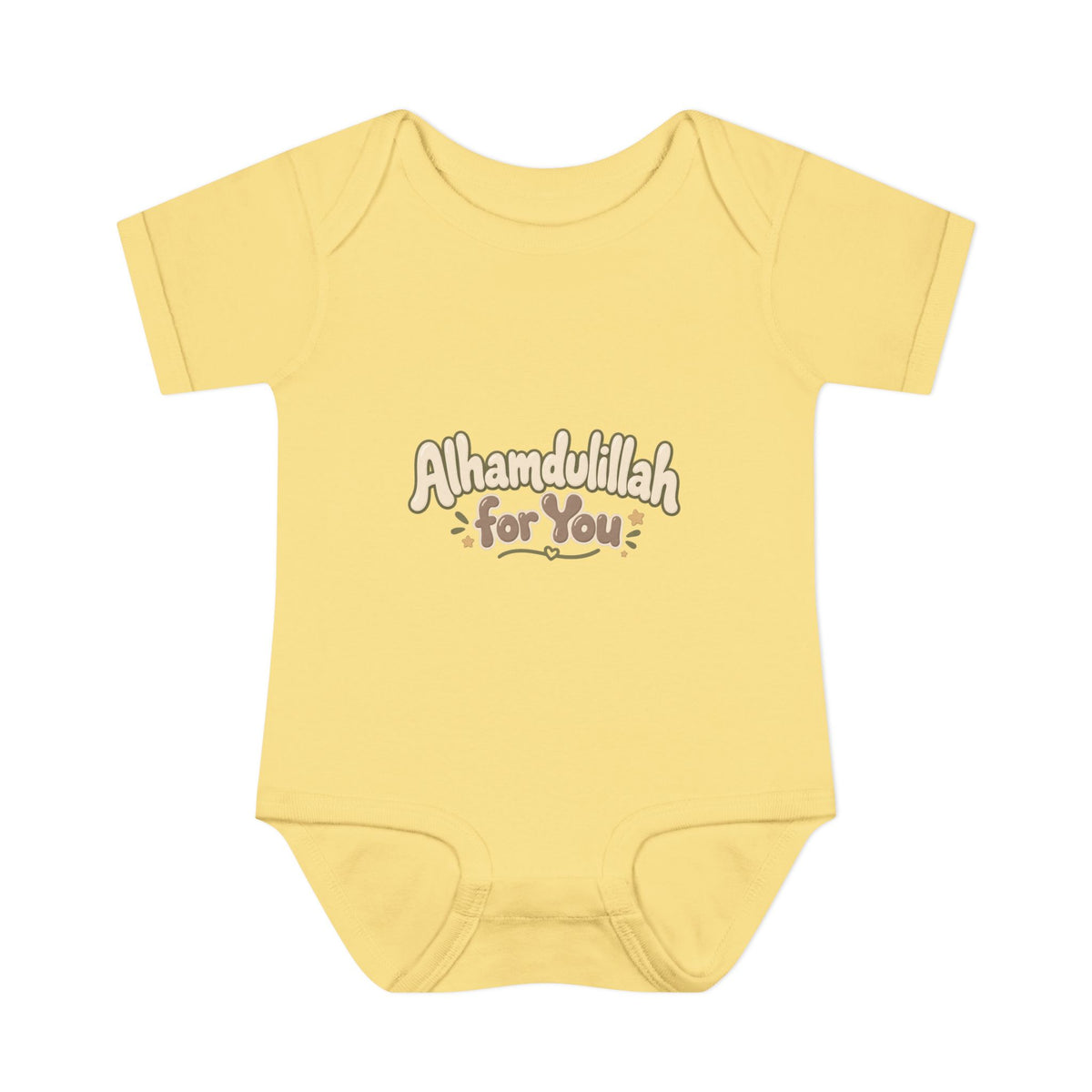 “Alhamdulillah for You” Baby Bodysuit — Newborn Islamic Celebration Onesie