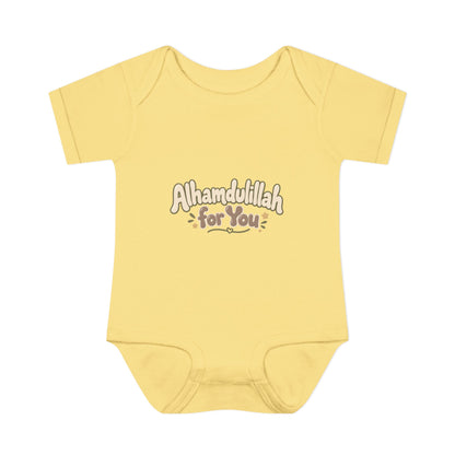 “Alhamdulillah for You” Baby Bodysuit — Newborn Islamic Celebration Onesie
