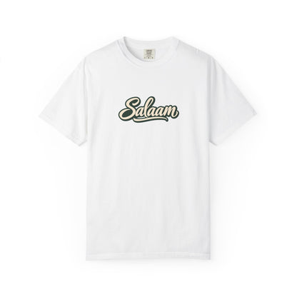 Salaam Script T-Shirt — Casual Islamic Greeting Tee