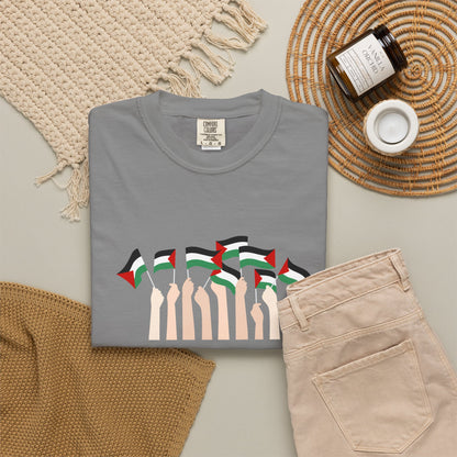 Palestine Flags T-Shirt — Minimal Graphic Tee