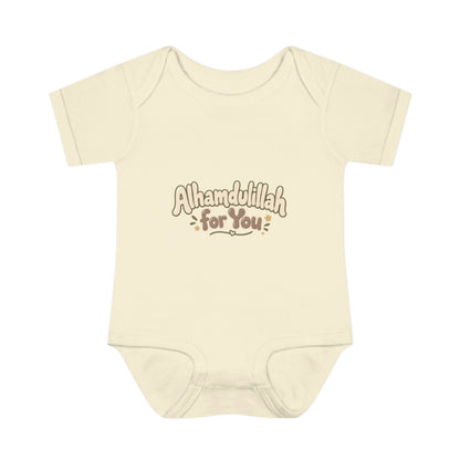 “Alhamdulillah for You” Baby Bodysuit — Newborn Islamic Celebration Onesie