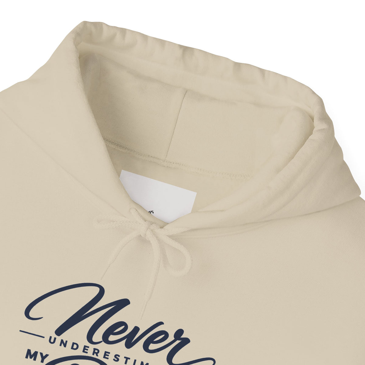 Never Underestimate My Rabb Hoodie — Inspirational Islamic Faith Sweatshirt