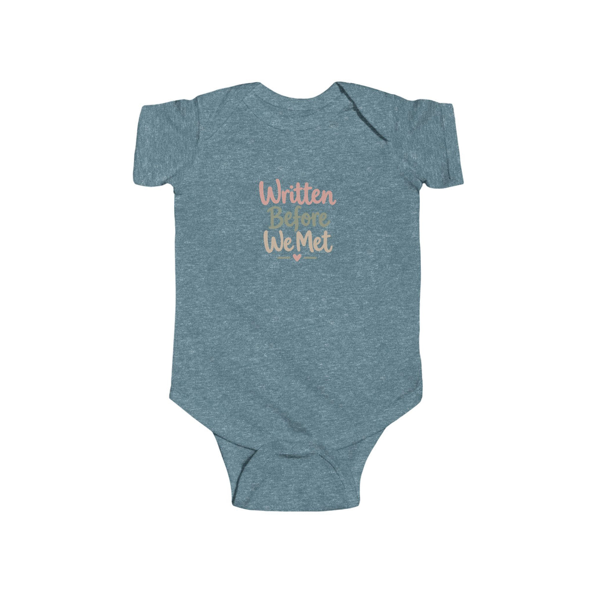 Infant Bodysuit - "Written Before We Met" Script Baby Onesie, Soft Newborn Gift