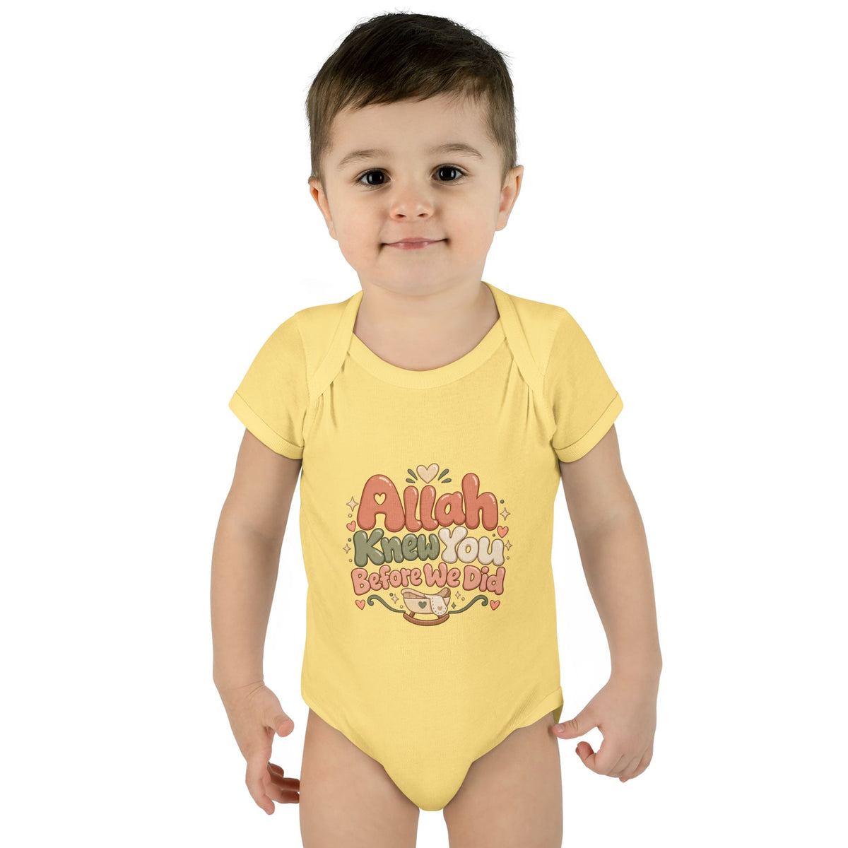 Infant Bodysuit – "Allah Knew You Before We Did" Muslim Baby Onesie