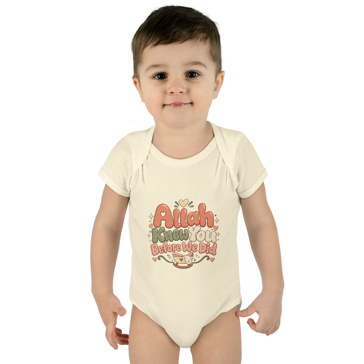 Infant Bodysuit – "Allah Knew You Before We Did" Muslim Baby Onesie