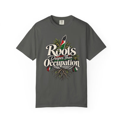 T-Shirt — "Roots Deeper Than Occupation" Heritage Graphic Tee