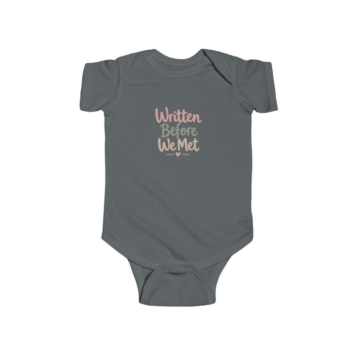 Infant Bodysuit - "Written Before We Met" Script Baby Onesie, Soft Newborn Gift