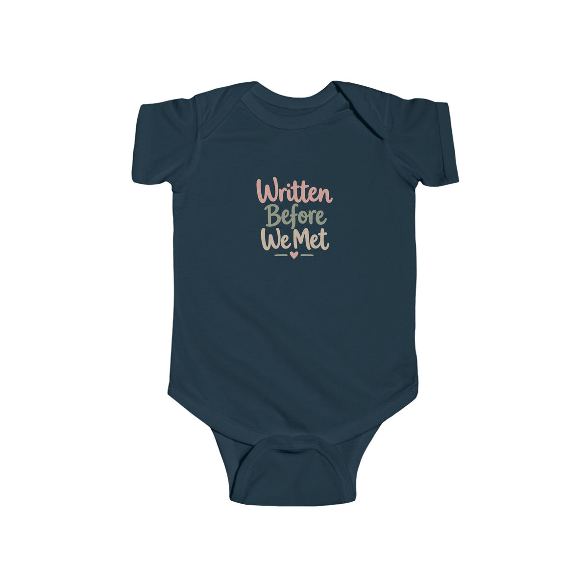 Infant Bodysuit - "Written Before We Met" Script Baby Onesie, Soft Newborn Gift