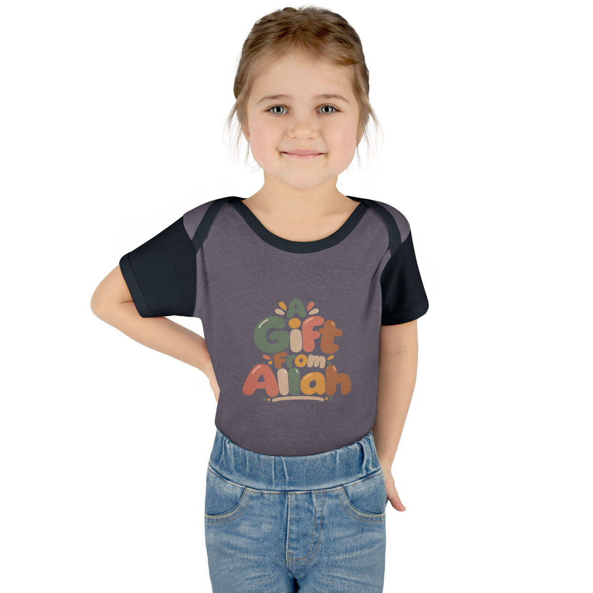 Infant Bodysuit — "A Gift From Allah" Baby Onesie, Islamic Newborn Gift