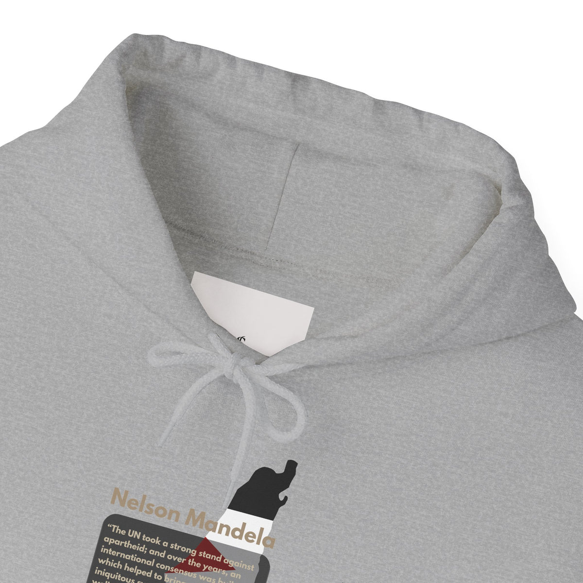 Hoodie - Nelson Mandela Quote & Palestine Flag Graphic