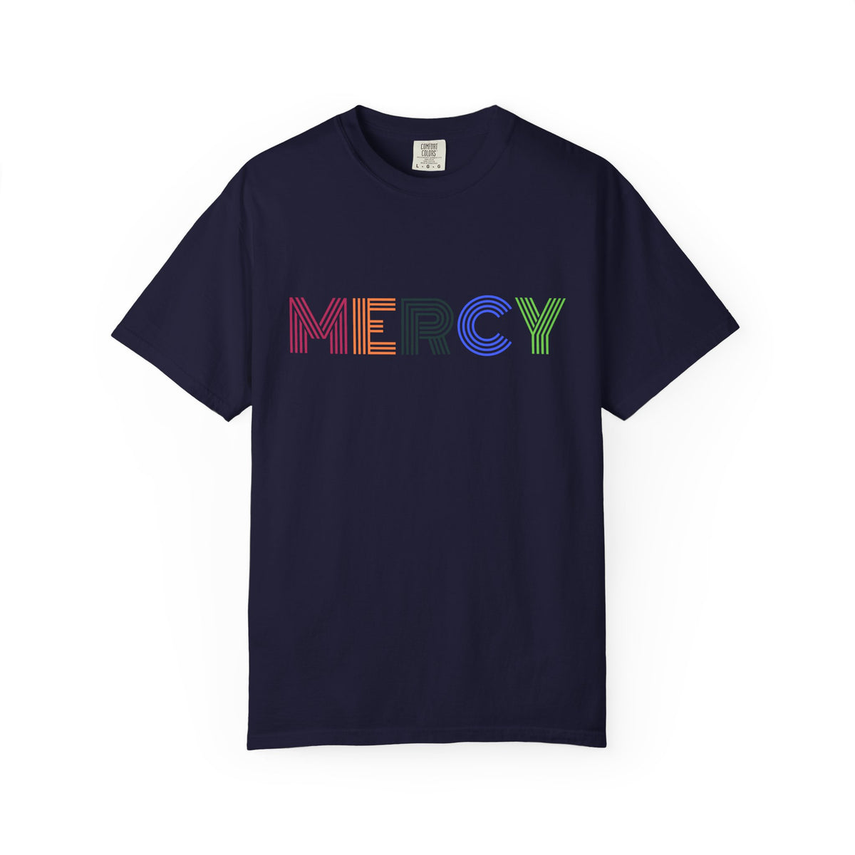 Mercy Multi Color Letters T-Shirt