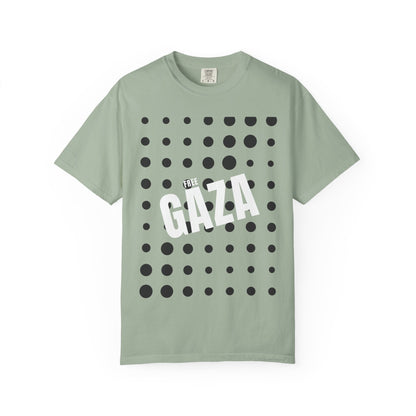 Free Gaza Dot Graphic T-Shirt