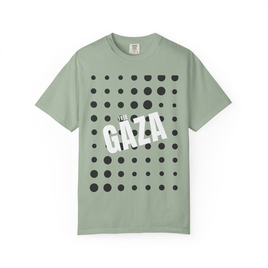 Free Gaza Dot Graphic T-Shirt