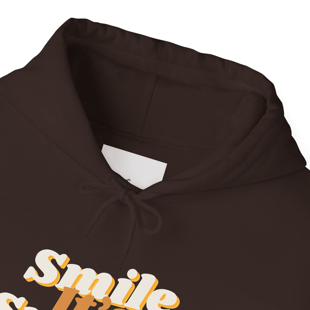 Smile It's Sunnah Hoodie — Retro Yellow Script Hoodie