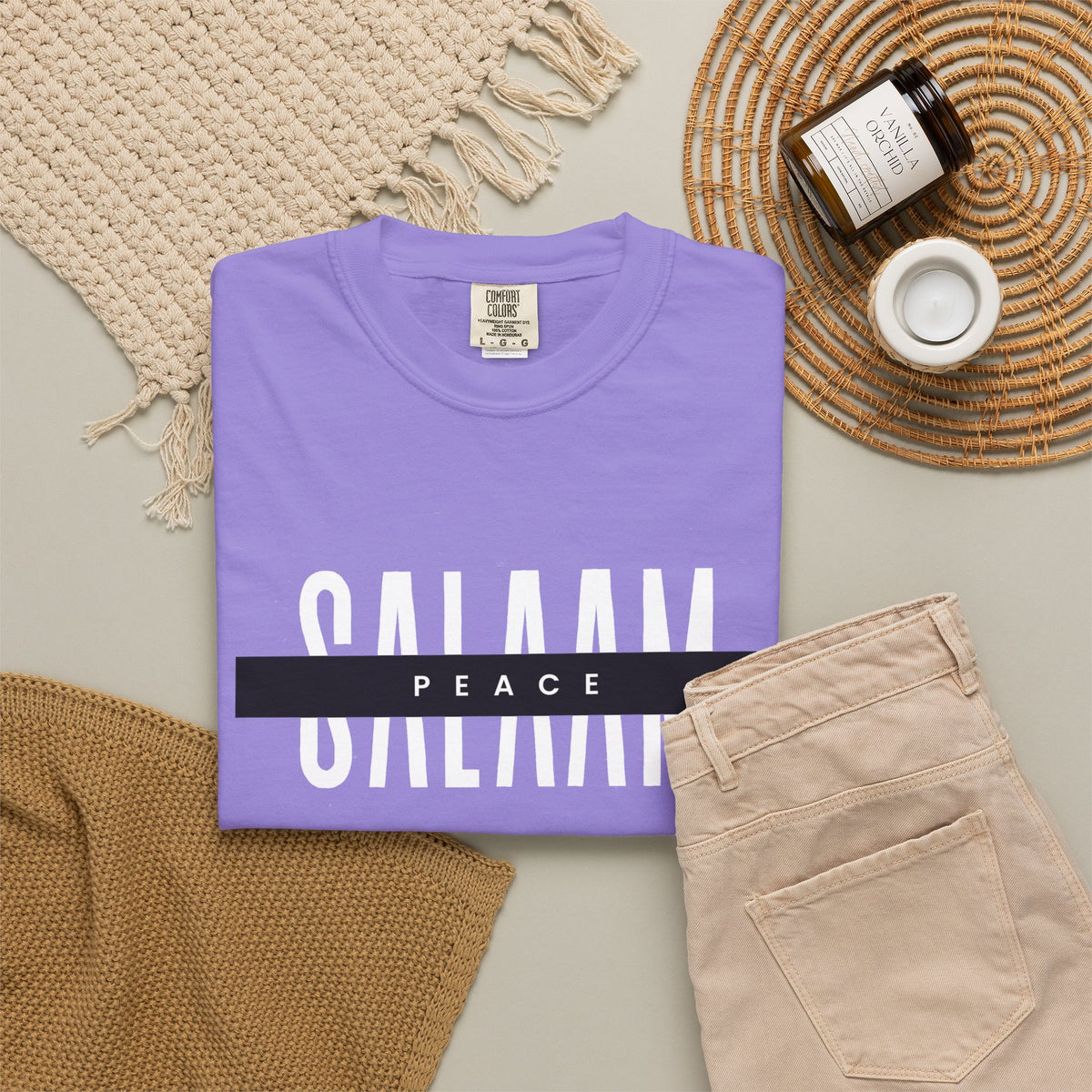 Salaam Peace T-Shirt — Minimal Islamic Greeting Tee