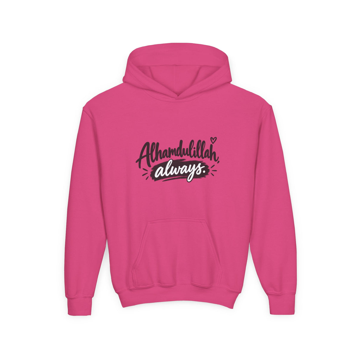 Alhamdulillah Always Youth Hoodie — Islamic Inspirational Kids Sweatshirt