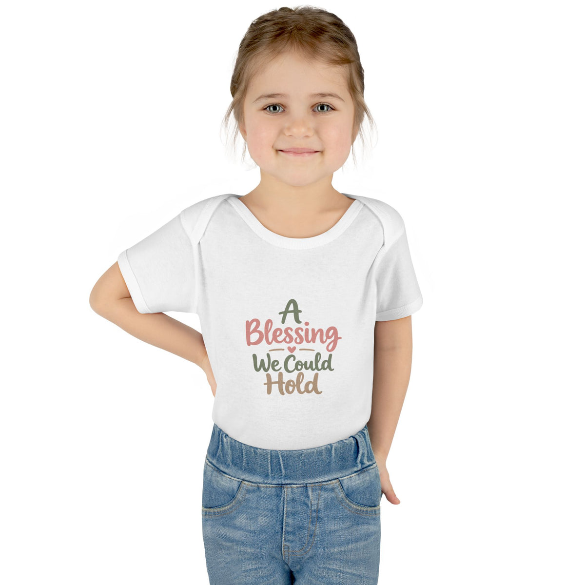 Infant Bodysuit — "A Blessing We Could Hold" Baby Onesie (Newborn Gift)