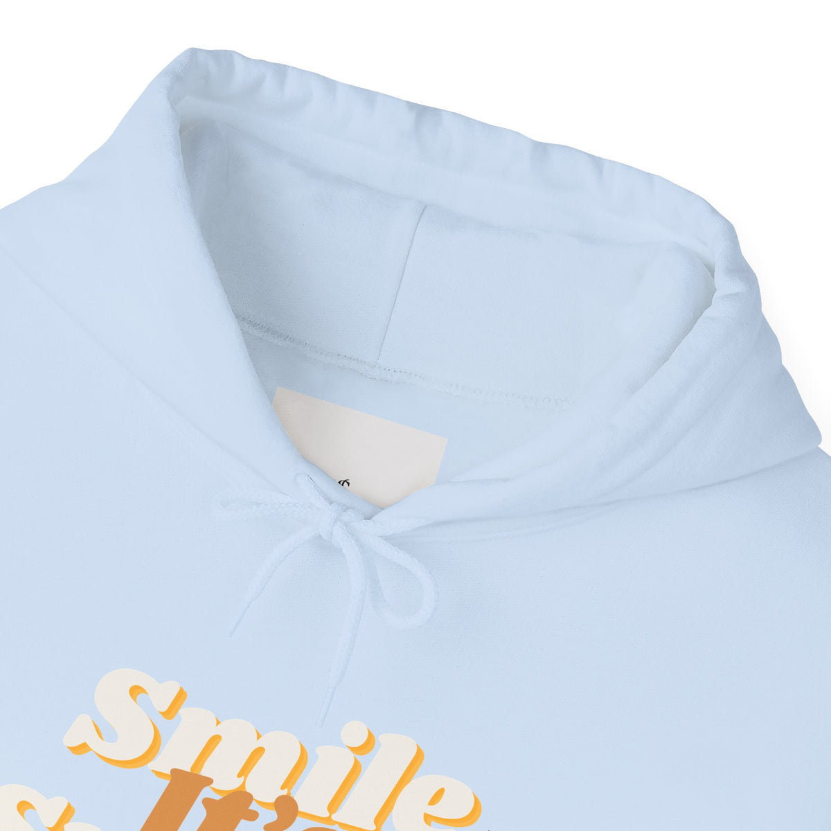 Smile It's Sunnah Hoodie — Retro Yellow Script Hoodie