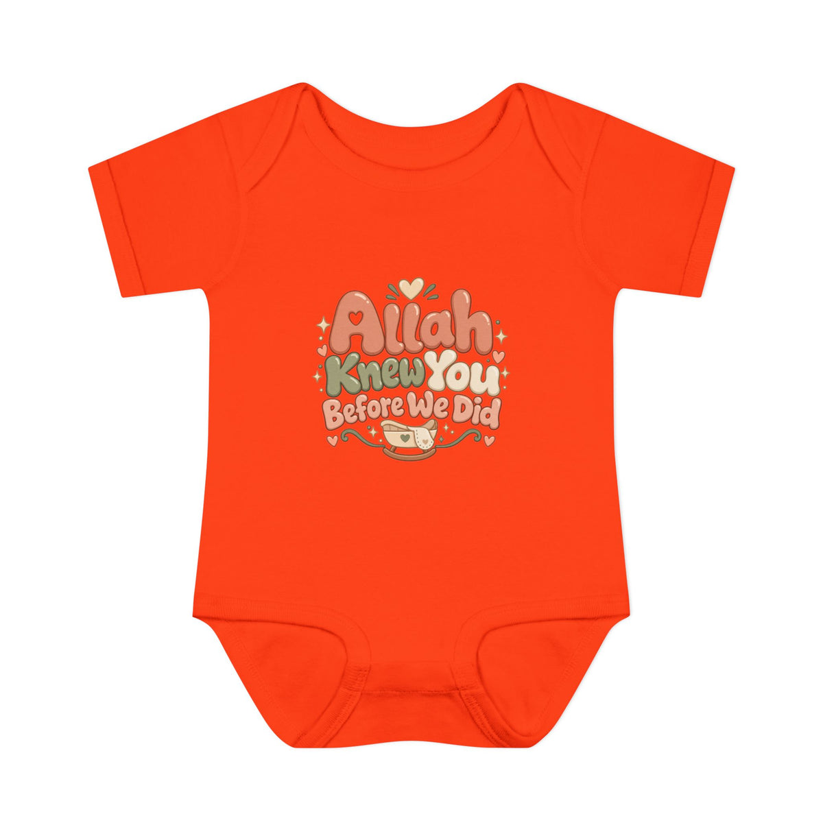 Infant Bodysuit – "Allah Knew You Before We Did" Muslim Baby Onesie