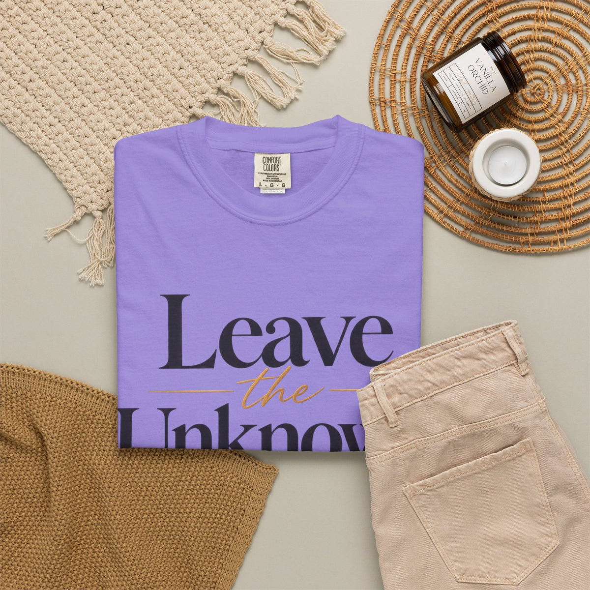 Leave the Unknown With Allah T-Shirt — Islamic Faith Inspirational Tee