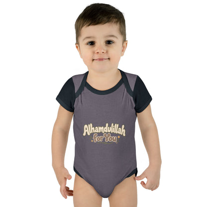 “Alhamdulillah for You” Baby Bodysuit — Newborn Islamic Celebration Onesie