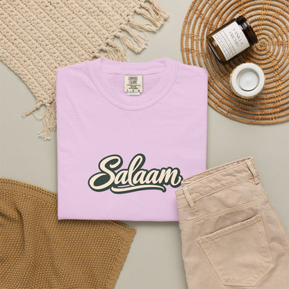 Salaam Script T-Shirt — Casual Islamic Greeting Tee