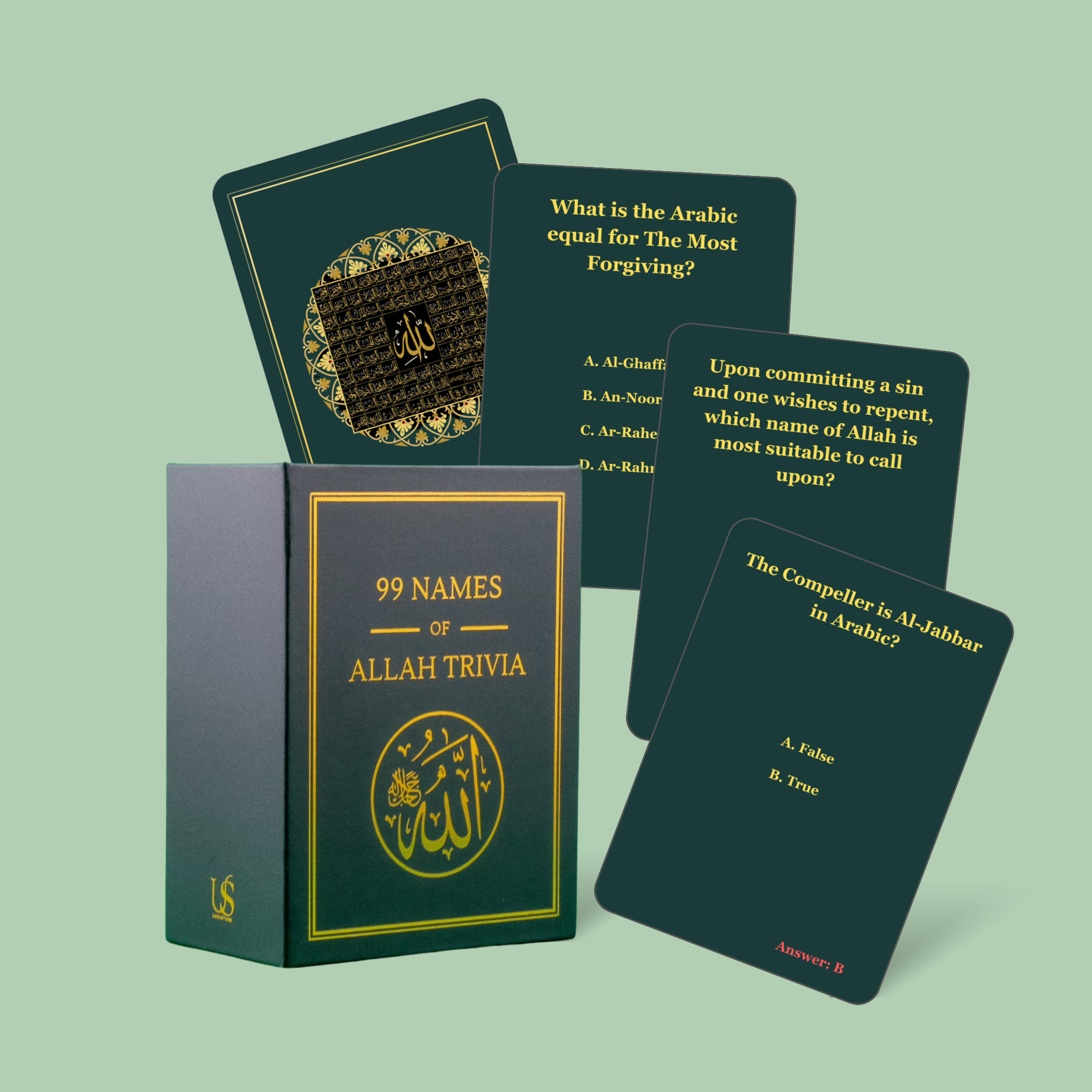 Islamic Trivia Cards – Fun Educational Game for Muslims - Islamic educational games | Islamic Quiz Cards | Islamic gifts | Eid gift | Ramadan gift