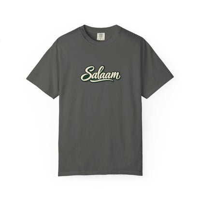 Salaam Script T-Shirt — Casual Islamic Greeting Tee