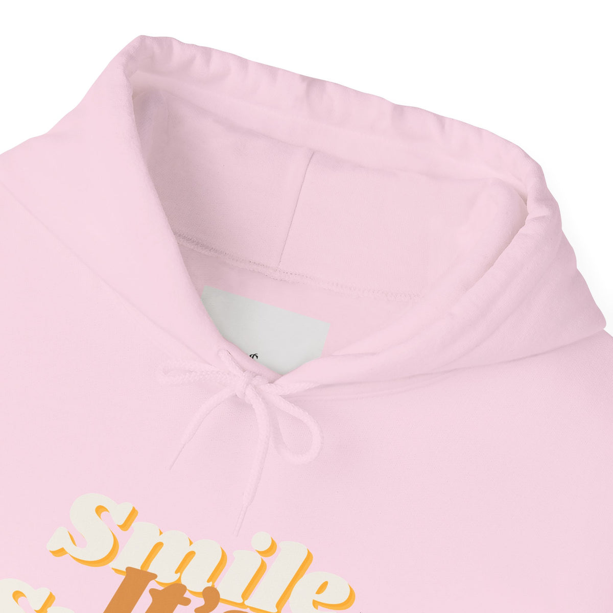 Smile It's Sunnah Hoodie — Retro Yellow Script Hoodie