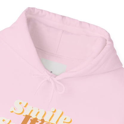 Smile It's Sunnah Hoodie — Retro Yellow Script Hoodie