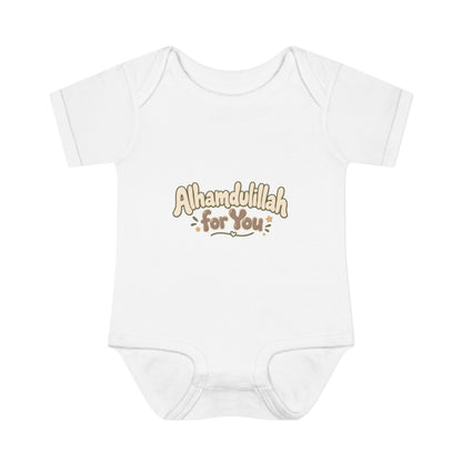 “Alhamdulillah for You” Baby Bodysuit — Newborn Islamic Celebration Onesie