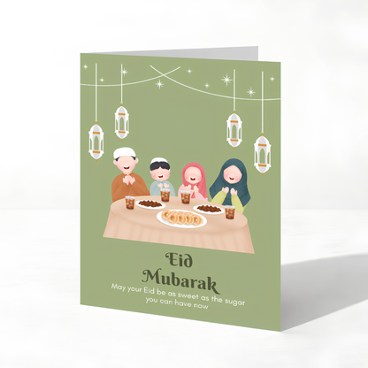 Funny Eid Mubarak Greeting Card