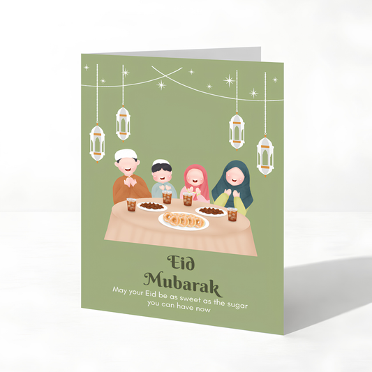 Funny Eid Mubarak Greeting Card