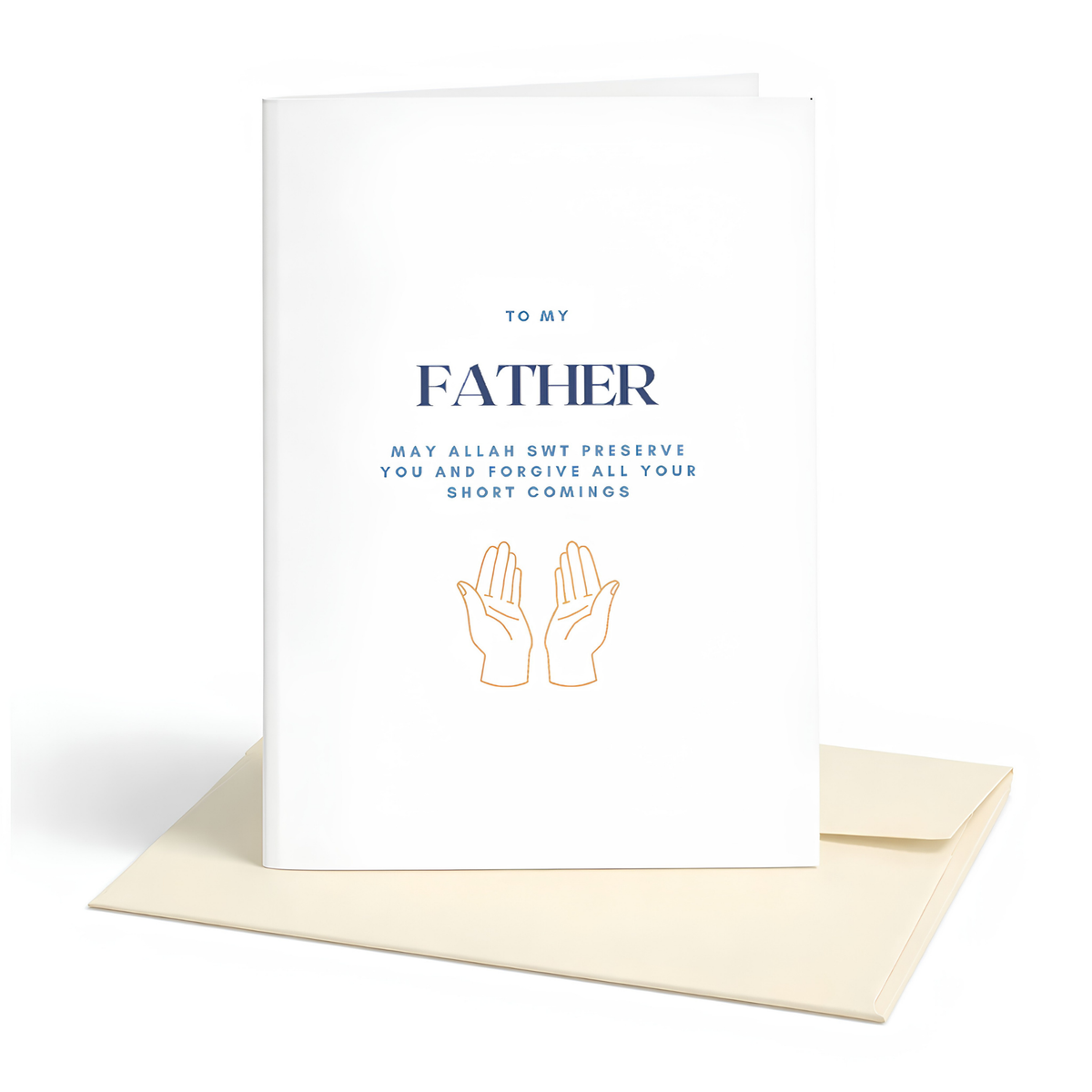 To My Father Islamic Du’a Greeting Card