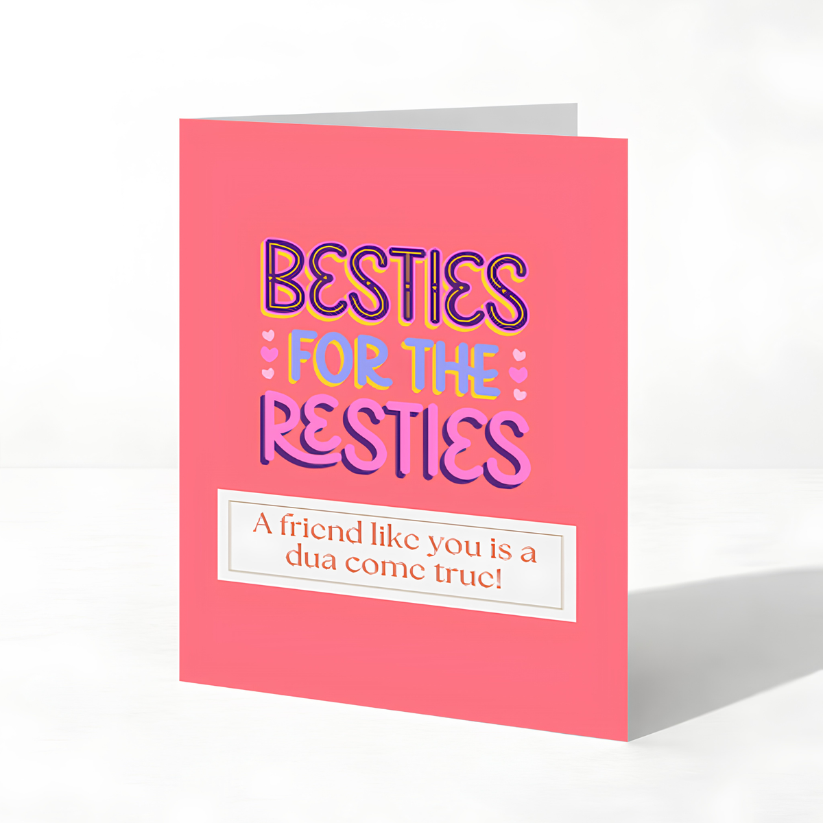 Bestie for the Restie Islamic Friendship Greeting Card
