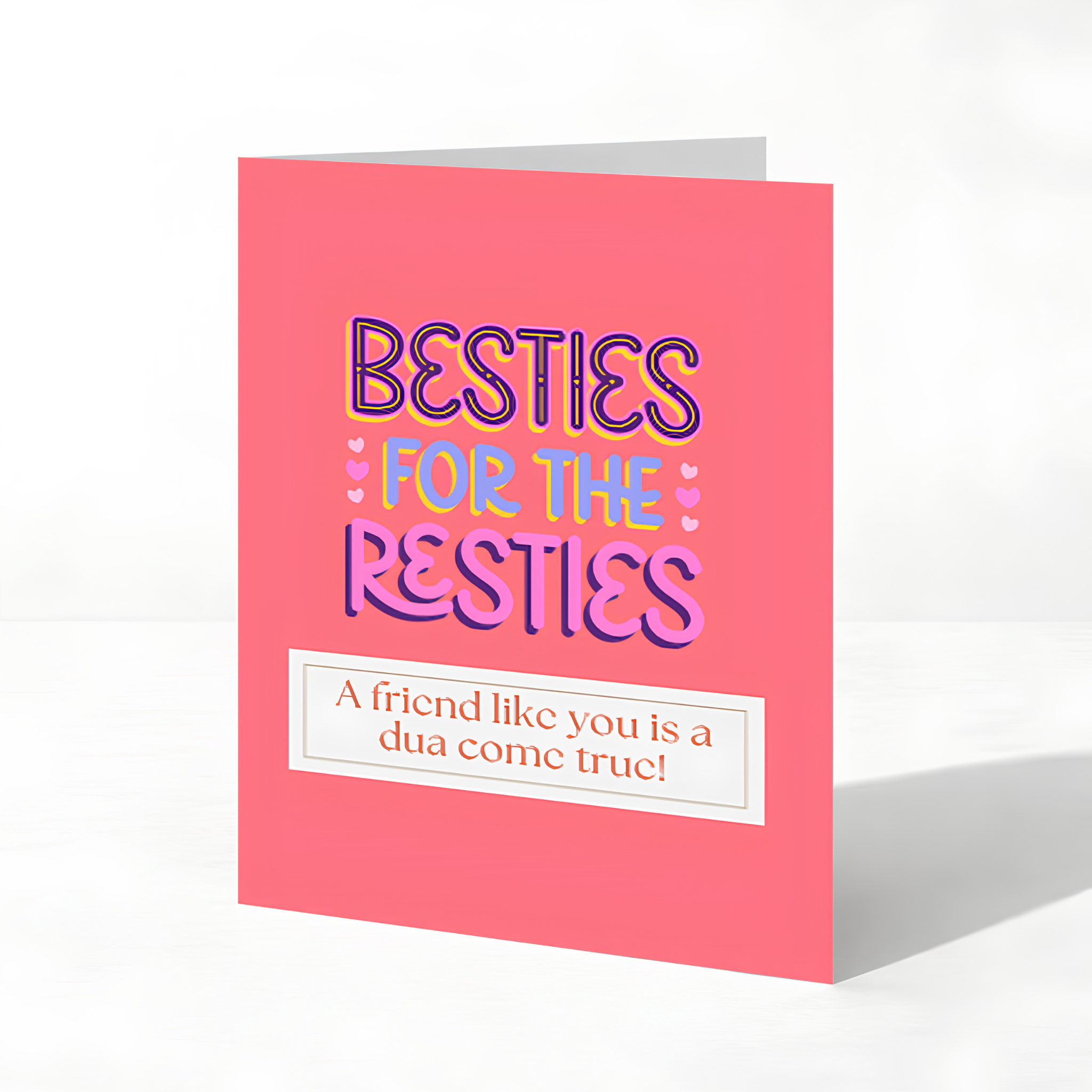 Bestie for the Restie Islamic Friendship Greeting Card