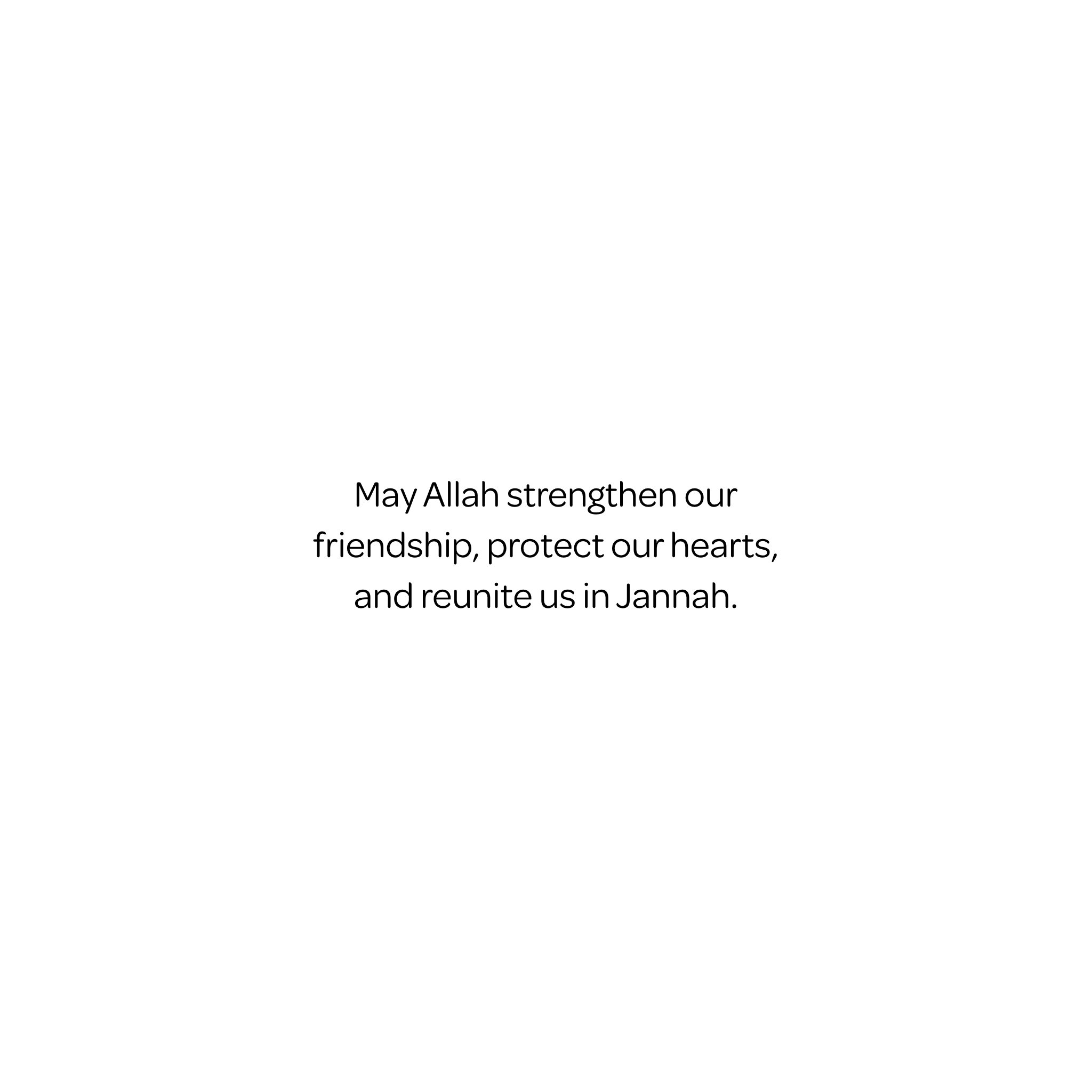May Allah Keep Our Friendship Sincere Islamic Greeting Card