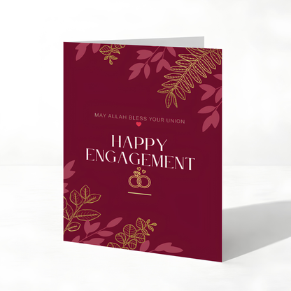 May Allah Bless Your Union | Engagement Greeting Card