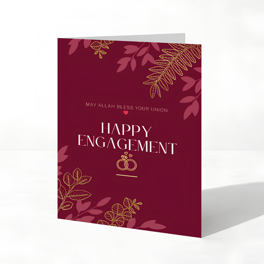 May Allah Bless Your Union | Engagement Greeting Card