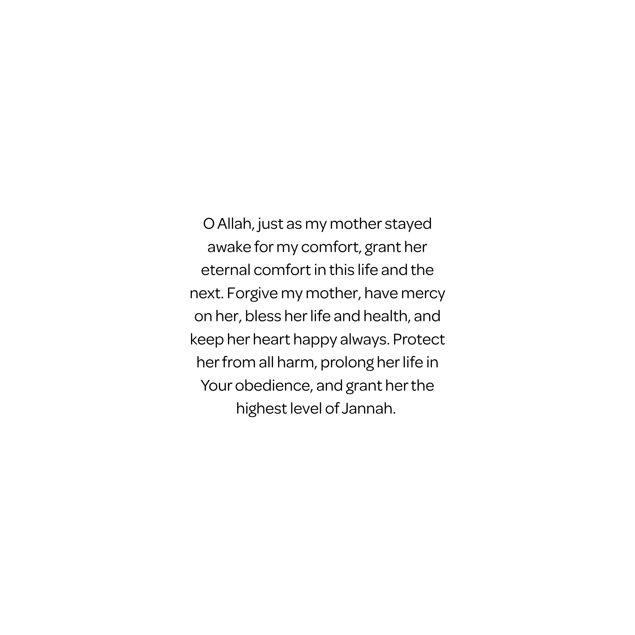 To My Mother Jannah Lies Beneath Your Feet Islamic Greeting Card | Mother's day islamic card