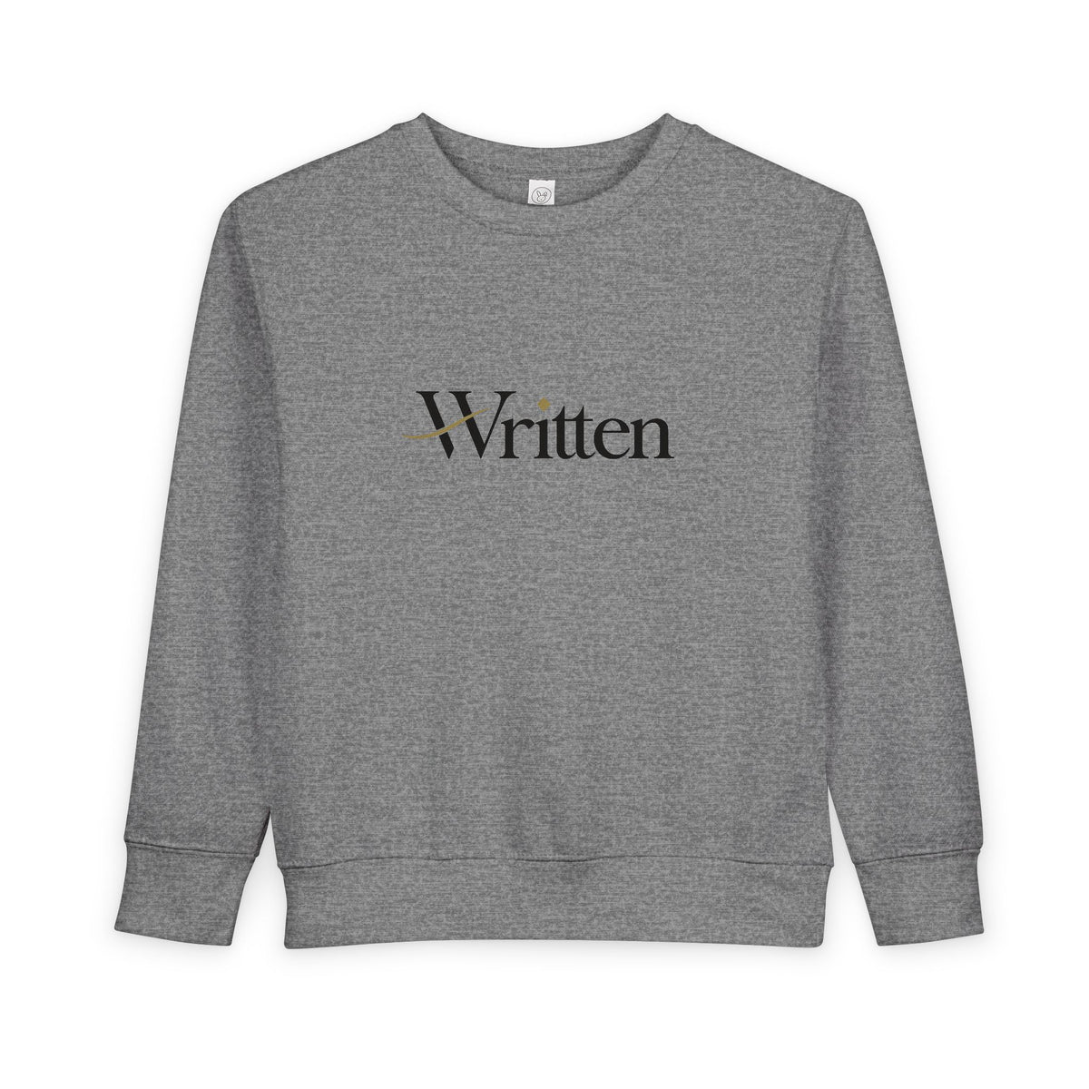 Toddler Sweatshirt "Written" – Cozy Neutral Kids Pullover