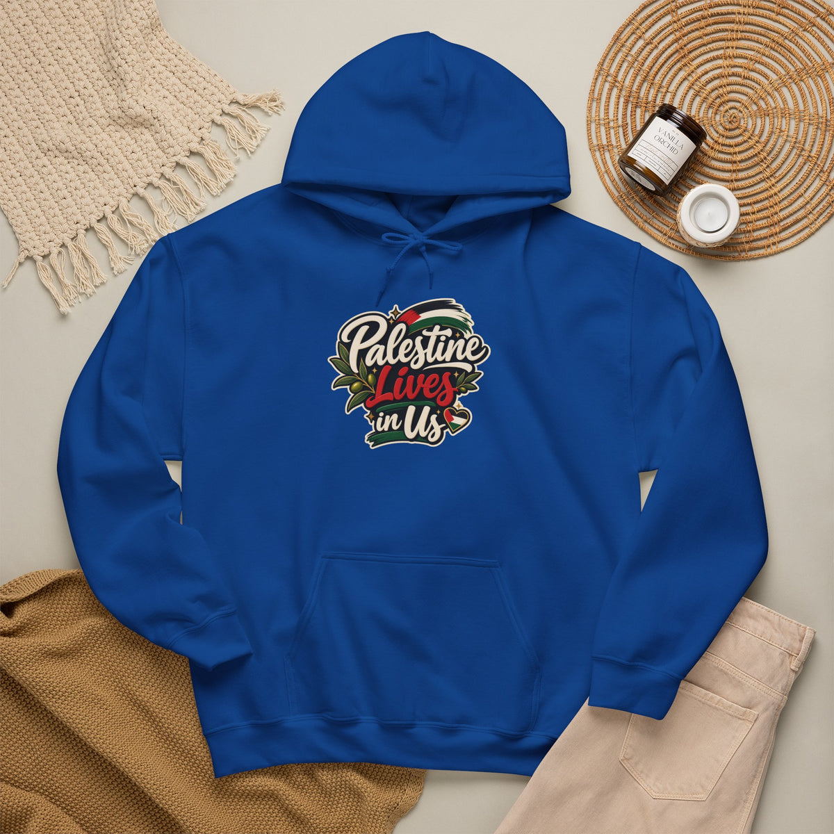 Hoodie — "Palestine Lives in Us" Graphic Hoodie
