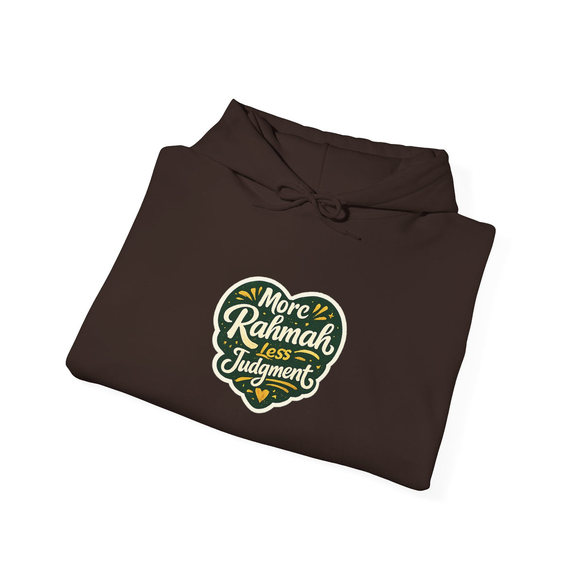 Hoodie — “More Rahmah Less Judgment” Inspirational Islamic Comfort Hoodie