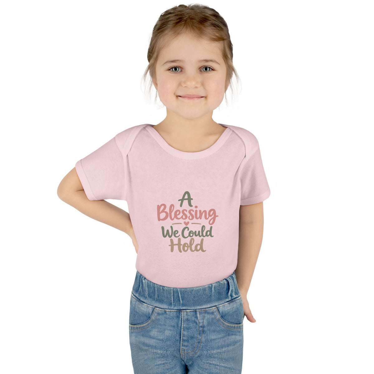 Infant Bodysuit — "A Blessing We Could Hold" Baby Onesie (Newborn Gift)