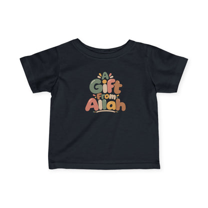 Infant Tee — "A Gift From Allah" Cute Islamic Baby Shirt