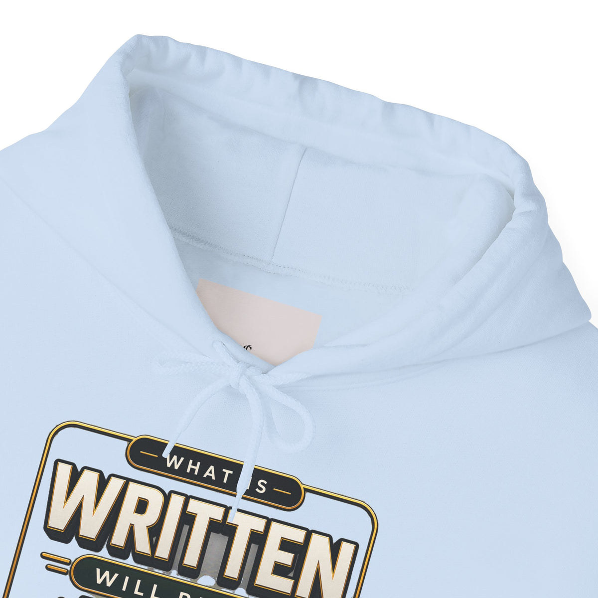 Hoodie - "What Is Written Will Reach You" Vintage Sign Graphic Hoodie